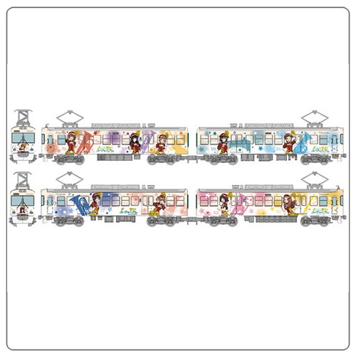 [ 철도 컬렉션 ] 1/150 게이한 전차 오즈선 700형 「울려라! 유포니엄」포장 전차 2023 2량 세트 (2024년 8월 발매예정)